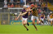 9 June 2018; David Dunne of Wexford in action against Enda Morrissey of Kilkenny during the Leinster GAA Hurling Senior Championship Round 5 match between Kilkenny and Wexford at Nowlan Park in Kilkenny. Photo by Ray McManus/Sportsfile