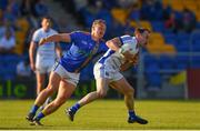 9 June 2018; Martin Reilly of Cavan in action against Dean Healy of Wicklow during the GAA Football All-Ireland Senior Championship Round 1 match between Wicklow and Cavan at Joule Park in Aughrim, Wicklow. Photo by Harry Murphy/Sportsfile