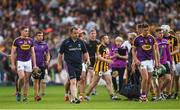 9 June 2018; Wexford manager Davy Fitzgerald and a selection of players leave the field after the Leinster GAA Hurling Senior Championship Round 5 match between Kilkenny and Wexford at Nowlan Park in Kilkenny. Photo by Ray McManus/Sportsfile