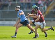 9 June 2018; Cian Boland of Dublin in action against David Burke and Sean Loftus of Galway during the Leinster GAA Hurling Senior Championship Round 5 match between Galway and Dublin at Pearse Stadium in Galway. Photo by Ray Ryan/Sportsfile