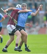 9 June 2018; Jake Malone of Dublin in action against John Hanbury of Galway during the Leinster GAA Hurling Senior Championship Round 5 match between Galway and Dublin at Pearse Stadium in Galway. Photo by Ray Ryan/Sportsfile