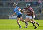 9 June 2018; Cian Boland of Dublin in action against David Burke and Sean Loftus of Galway during the Leinster GAA Hurling Senior Championship Round 5 match between Galway and Dublin at Pearse Stadium in Galway. Photo by Ray Ryan/Sportsfile