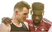 9 June 2018; Kieran Martin, left, and Boidu Sayeh of Westmeath following their defeat in the GAA Football All-Ireland Senior Championship Round 1 match between Westmeath and Armagh at TEG Cusack Park in Mullingar, Co. Westmeath. Photo by Ramsey Cardy/Sportsfile