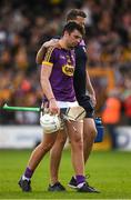 9 June 2018; Rory O'Connor of Wexford is comforted as he leaves the field after the Leinster GAA Hurling Senior Championship Round 5 match between Kilkenny and Wexford at Nowlan Park in Kilkenny. Photo by Ray McManus/Sportsfile