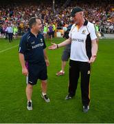 9 June 2018; Wexford manager Davy Fitzgerald and Kikenny manager Brian Cody after the Leinster GAA Hurling Senior Championship Round 5 match between Kilkenny and Wexford at Nowlan Park in Kilkenny. Photo by Daire Brennan/Sportsfile