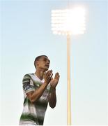 9 June 2018; Graham Burke of Shamrock Rovers applauds supporters following the SSE Airtricity League Premier Division match between Shamrock Rovers and Bray Wanderers at Tallaght Stadium in Dublin. Photo by David Fitzgerald/Sportsfile