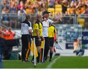 9 June 2018; Kilkenny manager Brian Cody celebrates a late score during the Leinster GAA Hurling Senior Championship Round 5 match between Kilkenny and Wexford at Nowlan Park in Kilkenny. Photo by Daire Brennan/Sportsfile