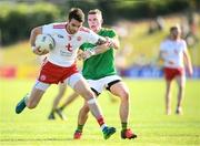 9 June 2018; Ronan McNamee of Tyrone in action against Joey Wallace of Meath during the GAA Football All-Ireland Senior Championship Round 1 match between Meath and Tyrone at Páirc Táilteann in Navan, Co Meath. Photo by Stephen McCarthy/Sportsfile
