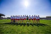 9 June 2018; Tyrone players prior to the GAA Football All-Ireland Senior Championship Round 1 match between Meath and Tyrone at Páirc Táilteann in Navan, Co Meath. Photo by Stephen McCarthy/Sportsfile
