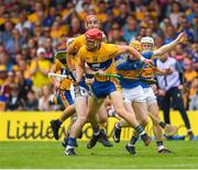 10 June 2018; John Conlon of Clare in action against Donagh Maher of Tipperary during the Munster GAA Hurling Senior Championship Round 4 match between Tipperary and Clare at Semple Stadium in Thurles, Tipperary. Photo by Ray McManus/Sportsfile