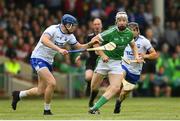 10 June 2018; Cian Lynch of Limerick in action against Austin Gleeson of Waterford during the Munster GAA Hurling Senior Championship Round 4 match between Limerick and Waterford at the Gaelic Grounds in Limerick. Photo by Ramsey Cardy/Sportsfile