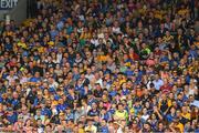 10 June 2018; Supporters await a 'hawk eye' decision during the Munster GAA Hurling Senior Championship Round 4 match between Tipperary and Clare at Semple Stadium in Thurles, Tipperary. Photo by Ray McManus/Sportsfile