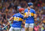 10 June 2018; Billy McCarthy of Tipperary celebrates after scoring his side's first goal during the Munster GAA Hurling Senior Championship Round 4 match between Tipperary and Clare at Semple Stadium in Thurles, Tipperary. Photo by David Fitzgerald/Sportsfile