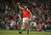 10 June 2018; Nickie Quaid of Limerick celebrates after his side score their second goal during the Munster GAA Hurling Senior Championship Round 4 match between Limerick and Waterford at the Gaelic Grounds in Limerick. Photo by Eóin Noonan/Sportsfile