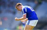10 June 2018; Ross Munnelly of Laois celebrates a team-mates first half score during the Leinster GAA Football Senior Championship Semi-Final match between Carlow and Laois at Croke Park in Dublin. Photo by Stephen McCarthy/Sportsfile