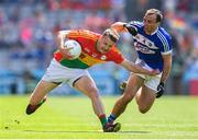 10 June 2018; Paul Broderick of Carlow and Gareth Dillon of Laois during the Leinster GAA Football Senior Championship Semi-Final match between Carlow and Laois at Croke Park in Dublin. Photo by Stephen McCarthy/Sportsfile