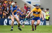 10 June 2018; Podge Collins of Clare in action against Brendan Maher of Tipperary during the Munster GAA Hurling Senior Championship Round 4 match between Tipperary and Clare at Semple Stadium in Thurles, Tipperary. Photo by David Fitzgerald/Sportsfile