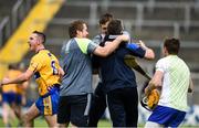 10 June 2018; Clare joint-manager Gerry O'Connor is congratulated by backroom staff following the Munster GAA Hurling Senior Championship Round 4 match between Tipperary and Clare at Semple Stadium in Thurles, Tipperary. Photo by David Fitzgerald/Sportsfile