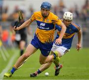 10 June 2018; Shane O'Donnell of Clare in action against Sean O'Brien of Tipperary during the Munster GAA Hurling Senior Championship Round 4 match between Tipperary and Clare at Semple Stadium in Thurles, Tipperary. Photo by Ray McManus/Sportsfile