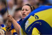 10 June 2018; Clare supporters celebrate a late point during the Munster GAA Hurling Senior Championship Round 4 match between Tipperary and Clare at Semple Stadium in Thurles, Tipperary. Photo by David Fitzgerald/Sportsfile