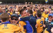 10 June 2018; John Conlon of Clare is congratulated by supporters following the Munster GAA Hurling Senior Championship Round 4 match between Tipperary and Clare at Semple Stadium in Thurles, Tipperary. Photo by David Fitzgerald/Sportsfile
