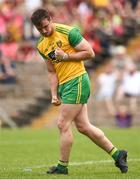 10 June 2018; Leo McLoone of Donegal celebrates after scoring his side's first goal during the Ulster GAA Football Senior Championship Semi-Final match between Donegal and Down at St Tiernach's Park in Clones, Monaghan. Photo by Oliver McVeigh/Sportsfile