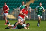10 June 2018; Bevan Duffy of Louth in action during the GAA Football All-Ireland Senior Championship Round 1 match between London and Louth at McGovern Park in Ruislip, London. Photo by Matt Impey/Sportsfile