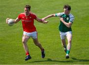 10 June 2018; Declan Byrne of Louth in action against Patrick Begley of London during the GAA Football All-Ireland Senior Championship Round 1 match between London and Louth at McGovern Park in Ruislip, London. Photo by Matt Impey/Sportsfile