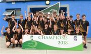 10 June 2018; Ben Kelly captain of Four Roads, Co Roscommon, lifts the cup after the Division 8 Hurling final, at the John West Féile na nGael national competition which took place this weekend across Connacht, Westmeath and Longford. This is the third year that the Féile na nGael and Féile Peile na nÓg have been sponsored by John West, one of the world’s leading suppliers of fish. The competition gives up-and-coming GAA superstars the chance to participate and play in their respective Féile tournament, at a level which suits their age, skills and strengths. Photo by Matt Browne/Sportsfile