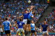 10 June 2018; Michael Darragh MacAuley of Dublin in action against Conor Berry of Longford during the Leinster GAA Football Senior Championship Semi-Final match between Dublin and Longford at Croke Park in Dublin. Photo by Daire Brennan/Sportsfile
