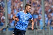 10 June 2018; Paul Mannion of Dublin celebrates his side's second goal during the Leinster GAA Football Senior Championship Semi-Final match between Dublin and Longford at Croke Park in Dublin. Photo by Daire Brennan/Sportsfile