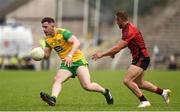 10 June 2018; Patrick McBrearty of Donegal in action against Darren O'Hagan of Down during the Ulster GAA Football Senior Championship Semi-Final match between Donegal and Down at St Tiernach's Park in Clones, Monaghan. Photo by Oliver McVeigh/Sportsfile