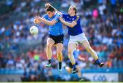 10 June 2018; Paddy Andrews of Dublin in action against Patrick Fox of Longford during the Leinster GAA Football Senior Championship Semi-Final match between Dublin and Longford at Croke Park in Dublin. Photo by Stephen McCarthy/Sportsfile