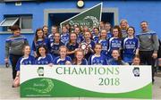 10 June 2018; Raharney, Co. Westmeath, celebrate after the Division 2 shield final, at the John West Féile na nGael national competition which took place this weekend across Connacht, Westmeath and Longford. This is the third year that the Féile na nGael and Féile Peile na nÓg have been sponsored by John West, one of the world’s leading suppliers of fish. The competition gives up-and-coming GAA superstars the chance to participate and play in their respective Féile tournament, at a level which suits their age, skills and strengths. Photo by Matt Browne/Sportsfile