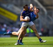 10 June 2018; Donal McElligott of Longford in action against Con O'Callaghan of Dublin during the Leinster GAA Football Senior Championship Semi-Final match between Dublin and Longford at Croke Park in Dublin. Photo by Stephen McCarthy/Sportsfile