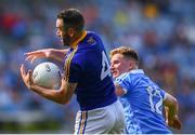 10 June 2018; Diarmuid Masterson of Longford in action against Ciarán Kilkenny of Dublin during the Leinster GAA Football Senior Championship Semi-Final match between Dublin and Longford at Croke Park in Dublin. Photo by Stephen McCarthy/Sportsfile