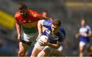10 June 2018; Evan O'Carroll of Laois in action against Daniel St Ledger of Carlow during the Leinster GAA Football Senior Championship Semi-Final match between Carlow and Laois at Croke Park in Dublin. Photo by Daire Brennan/Sportsfile