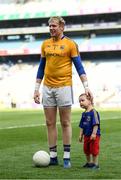 10 June 2018; Longford goalkeeper Paddy Collum with his nephew Paudie, age 2, following the Leinster GAA Football Senior Championship Semi-Final match between Dublin and Longford at Croke Park in Dublin. Photo by Stephen McCarthy/Sportsfile