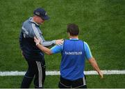 10 June 2018; Dublin manager Jim Gavin with Longford manager Denis Connerton after the Leinster GAA Football Senior Championship Semi-Final match between Dublin and Longford at Croke Park in Dublin. Photo by Piaras Ó Mídheach/Sportsfile