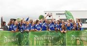 10 June 2018; Eyrecourt, Co Galway team celebrate after the Division 2 Camogie shield final, at the John West Féile na nGael national competition which took place this weekend across Connacht, Westmeath and Longford. This is the third year that the Féile na nGael and Féile Peile na nÓg have been sponsored by John West, one of the world’s leading suppliers of fish. The competition gives up-and-coming GAA superstars the chance to participate and play in their respective Féile tournament, at a level which suits their age, skills and strengths. Photo by Matt Browne/Sportsfile