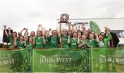 10 June 2018; Ballygalget, Co Down players celebrate after the Division 2 final, at the John West Féile na nGael national competition which took place this weekend across Connacht, Westmeath and Longford. This is the third year that the Féile na nGael and Féile Peile na nÓg have been sponsored by John West, one of the world’s leading suppliers of fish. The competition gives up-and-coming GAA superstars the chance to participate and play in their respective Féile tournament, at a level which suits their age, skills and strengths. Photo by Matt Browne/Sportsfile