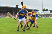 10 June 2018; Donagh Maher of Tipperary in action against Podge Collins of Clare during the Munster GAA Hurling Senior Championship Round 4 match between Tipperary and Clare at Semple Stadium in Thurles, Tipperary. Photo by David Fitzgerald/Sportsfile