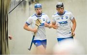 10 June 2018; Austin Gleeson, left, and Kevin Moran of Waterford during the Munster GAA Hurling Senior Championship Round 4 match between Limerick and Waterford at the Gaelic Grounds in Limerick. Photo by Ramsey Cardy/Sportsfile