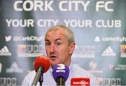12 June 2018; Cork City manager John Caulfield speaking during a Cork City press conference at Cork Airport Hotel in Cork. Photo by Sam Barnes/Sportsfile