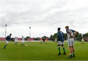 12 June 2018; Ireland players warm up prior to the College & Universities Football League match between Ireland and France at the City Calling Stadium in Longford. Photo by Eóin Noonan/Sportsfile