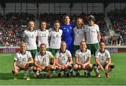 12 June 2018; The Republic of Ireland team prior to the FIFA 2019 Women's World Cup qualifier match between Norway and Republic of Ireland at the Viking Stadion in Stavanger, Norway. Photo by Seb Daly/Sportsfile