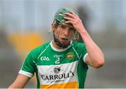 13 June 2018; Michael Gilligan of Offaly reacts to a Galway score late in the second half during the Bord Gáis Energy Leinster Under 21 Hurling Championship 2018 Quarter Final match between Offaly and Galway at Bord Na Móna O'Connor Park, in Tullamore, Offaly. Photo by Piaras Ó Mídheach/Sportsfile