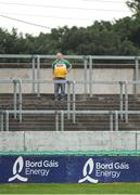 13 June 2018; Offaly supporter Mick McDonagh during the Bord Gáis Energy Leinster Under 21 Hurling Championship 2018 Quarter Final match between Offaly and Galway at Bord Na Móna O'Connor Park, in Tullamore, Offaly. Photo by Piaras Ó Mídheach/Sportsfile