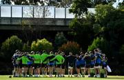 14 June 2018; Head coach Joe Schmidt speaks to his players during Ireland rugby squad training at St Kevin's College in Melbourne, Australia. Photo by Brendan Moran/Sportsfile