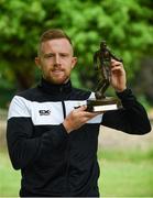 14 June 2018; Sean Hoare of Dundalk pictured with his SSE Airtricity/SWAI Player of the Month award for May at The Herbert Park Hotel, in Ballsbridge, Dublin. Photo by Piaras Ó Mídheach/Sportsfile